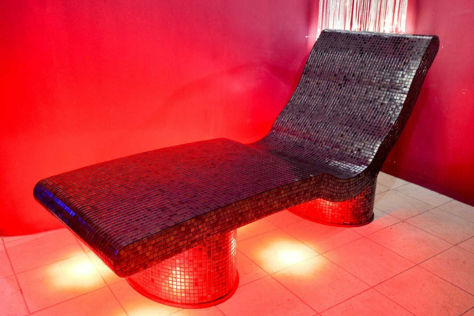 Tiled Heated Loungers Aachen Wellness
